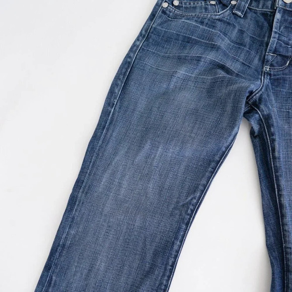 Y2K Rock & Republic Button Fly  Boot Cut Denim Jeans Size 31 - Picture 6 of 15